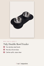Tidy Double Bowl Feeder: why you'll love it