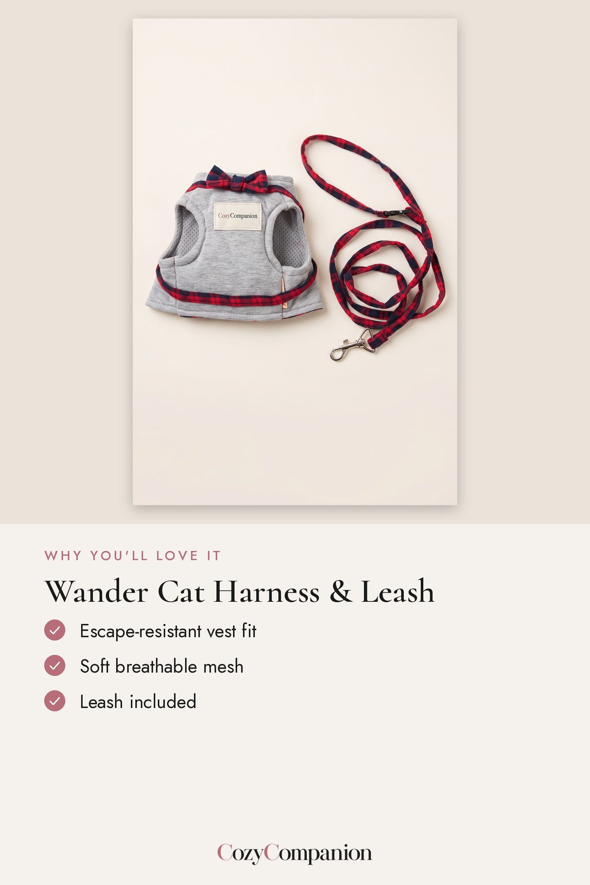 Wander Cat Harness & Leash: why you'll love it