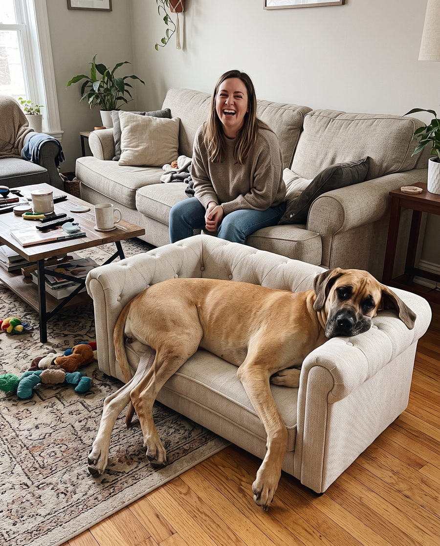 Chester Tufted Dog Sofa