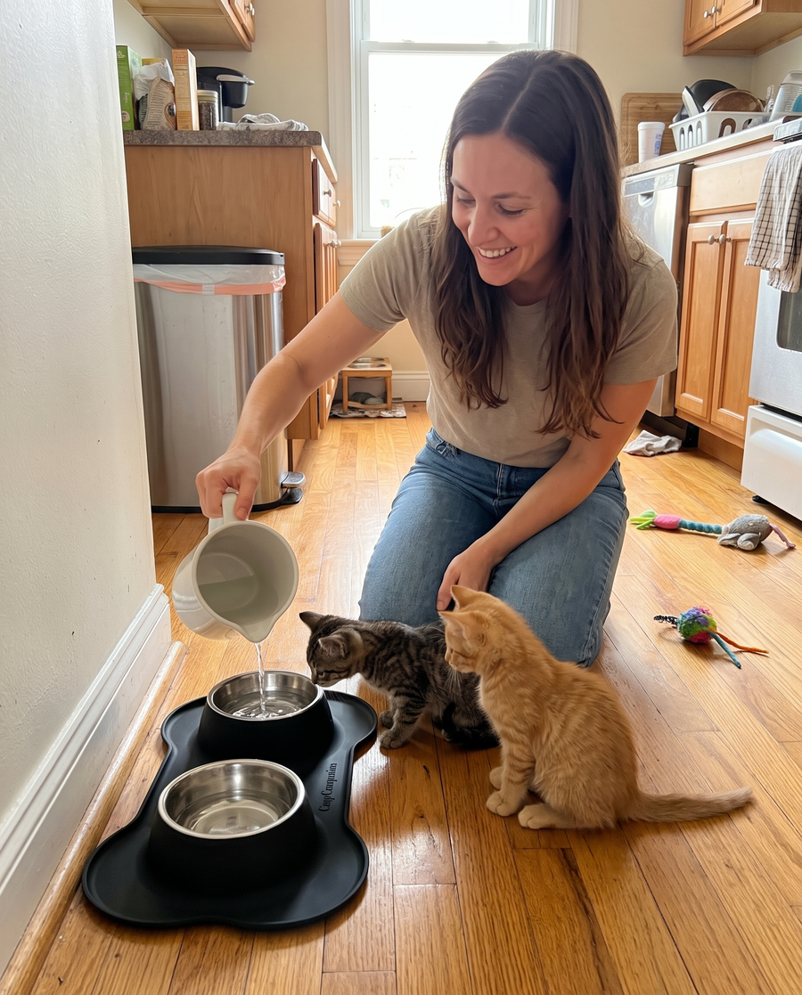 Tidy Double Bowl Feeder