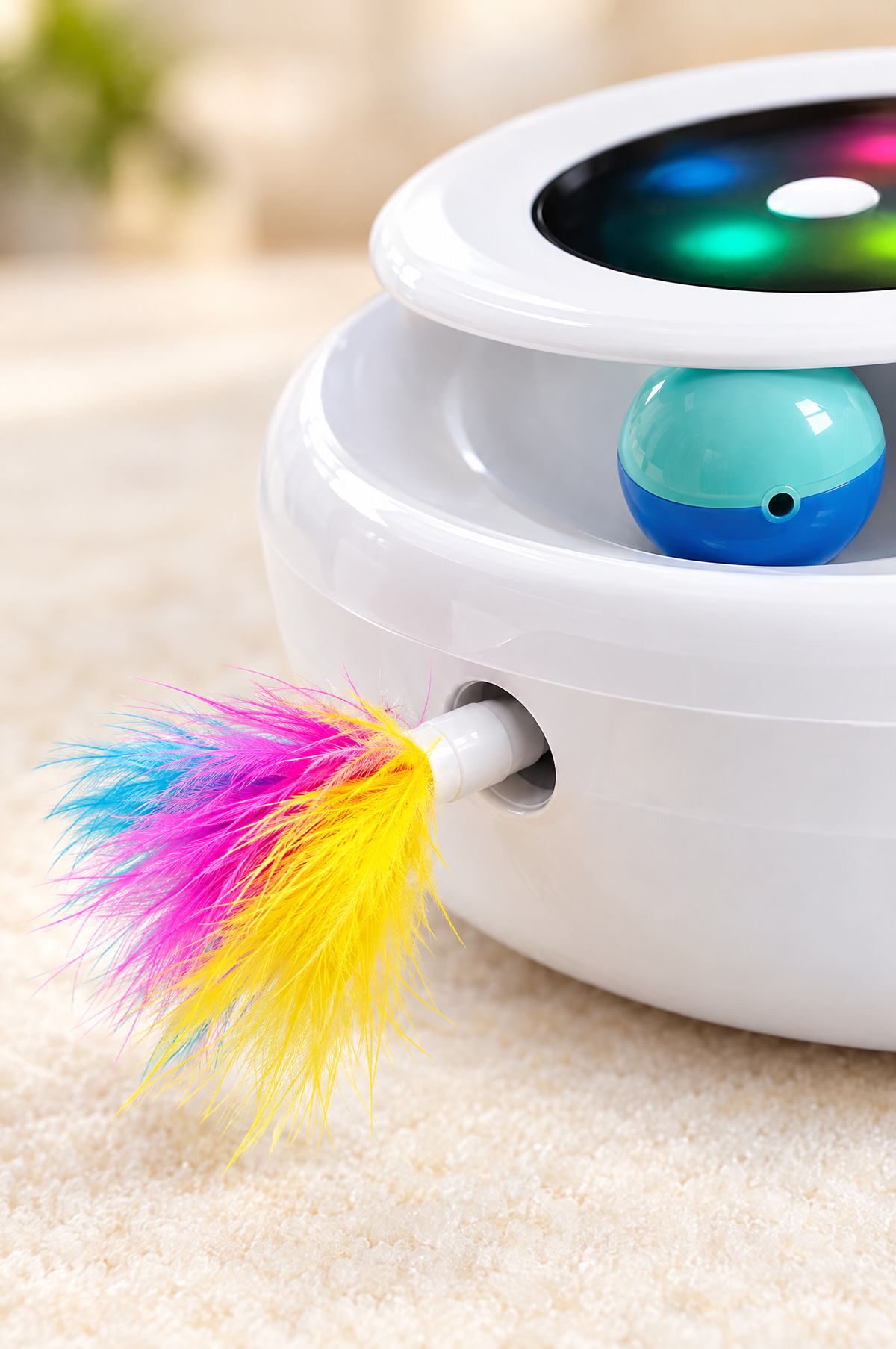Feather and ball of the Flutter play station