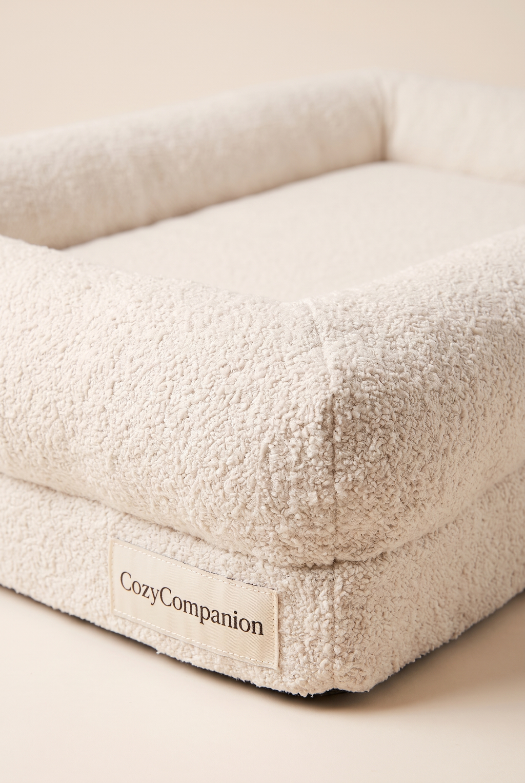 Close-up detail of the Billow bolster bed