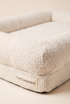 Close-up detail of the Billow bolster bed
