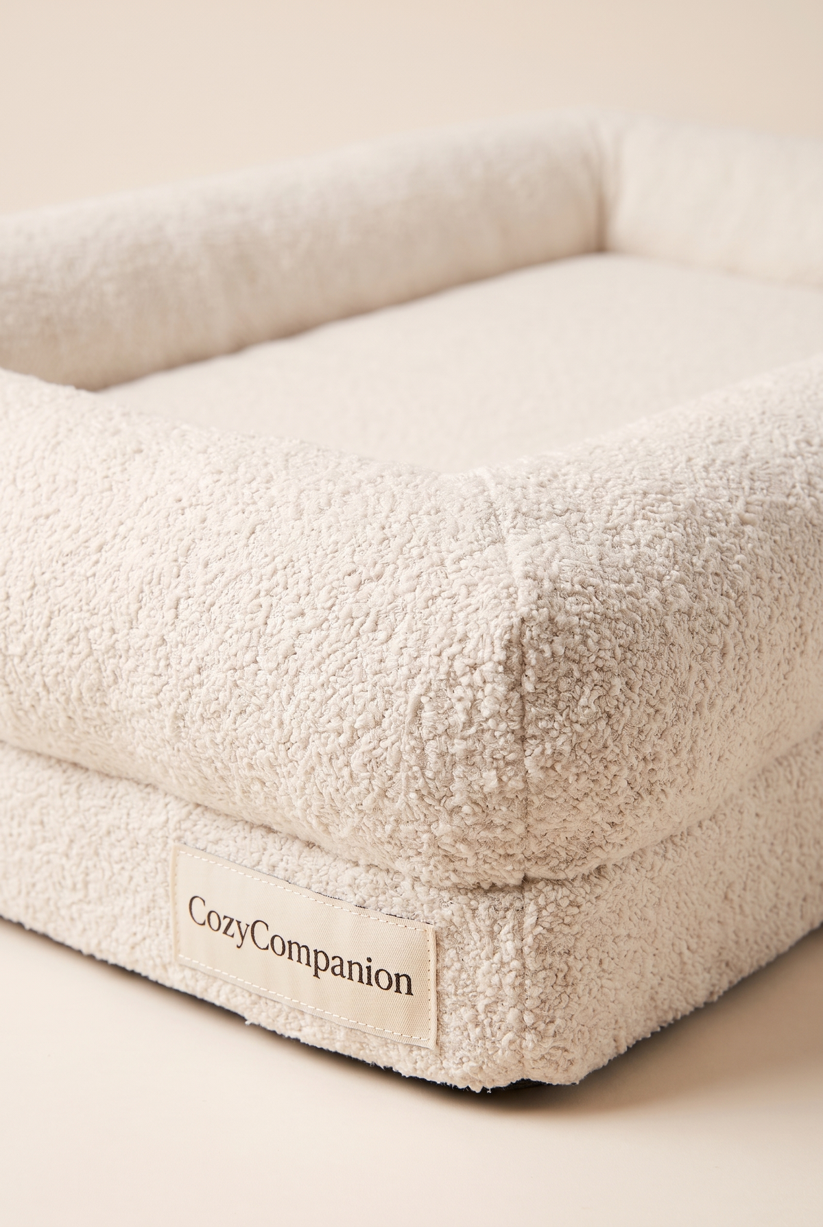 Close-up detail of the Billow bolster bed