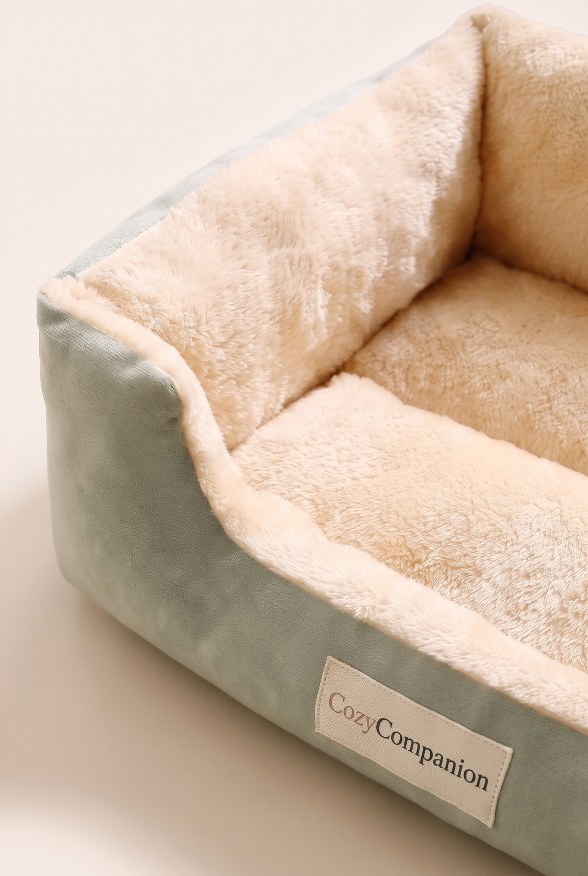 Close-up detail of the Burrow pet bed