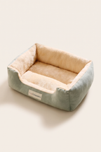 Burrow plush pet bed in sage