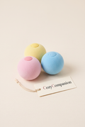 Chirp catnip balls in pink, yellow and blue