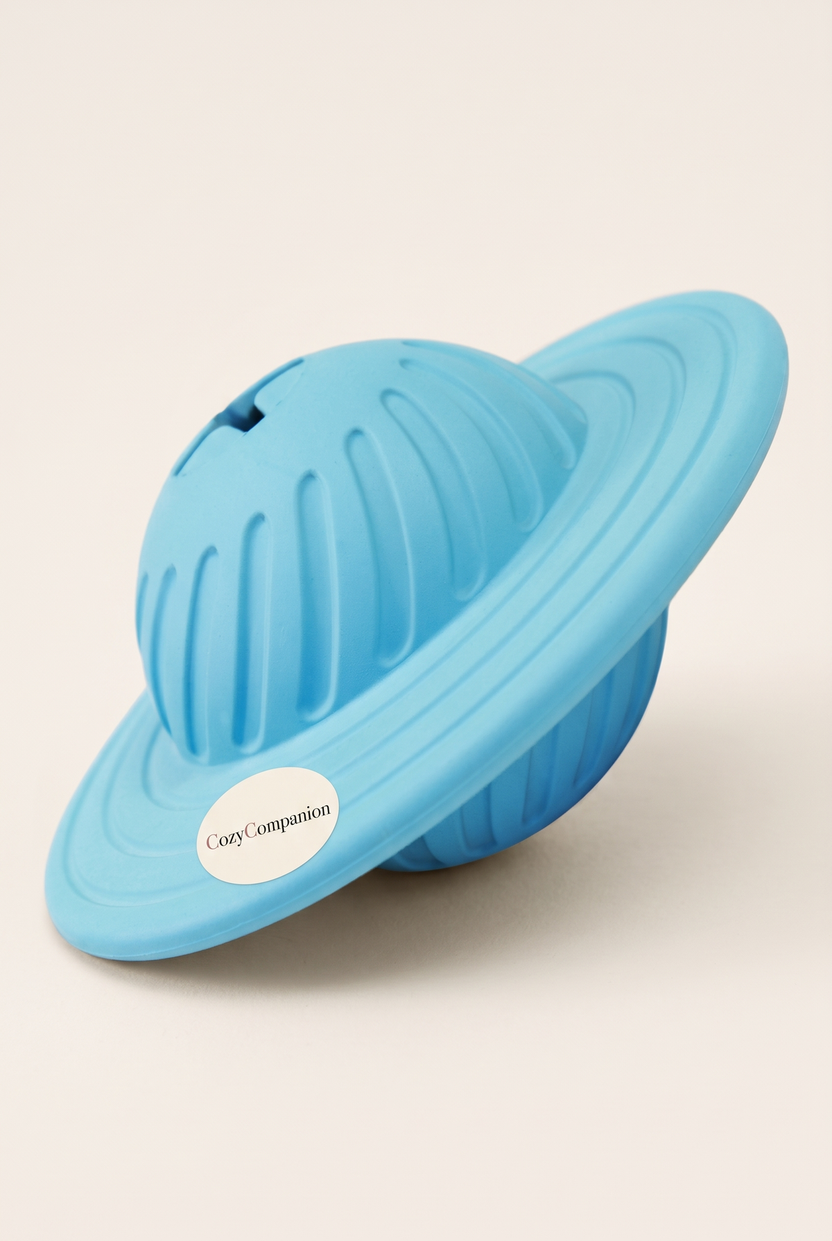 Chomp rubber treat ball in blue