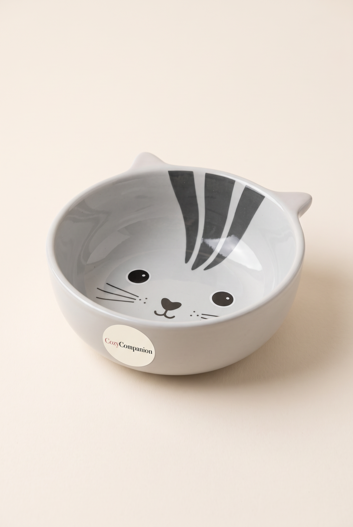 Cove ceramic cat bowl