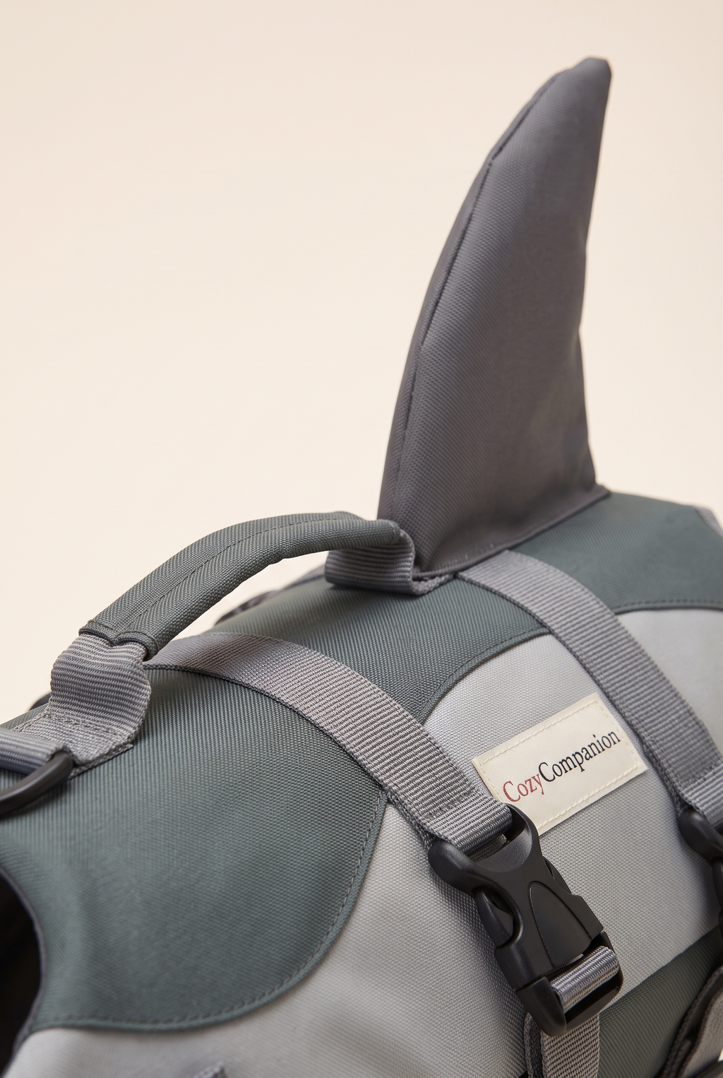Close-up detail of the Fin life jacket