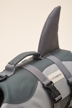 Close-up detail of the Fin life jacket