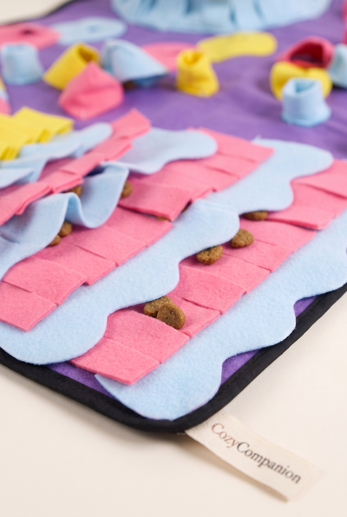 Close-up detail of the Forage snuffle mat