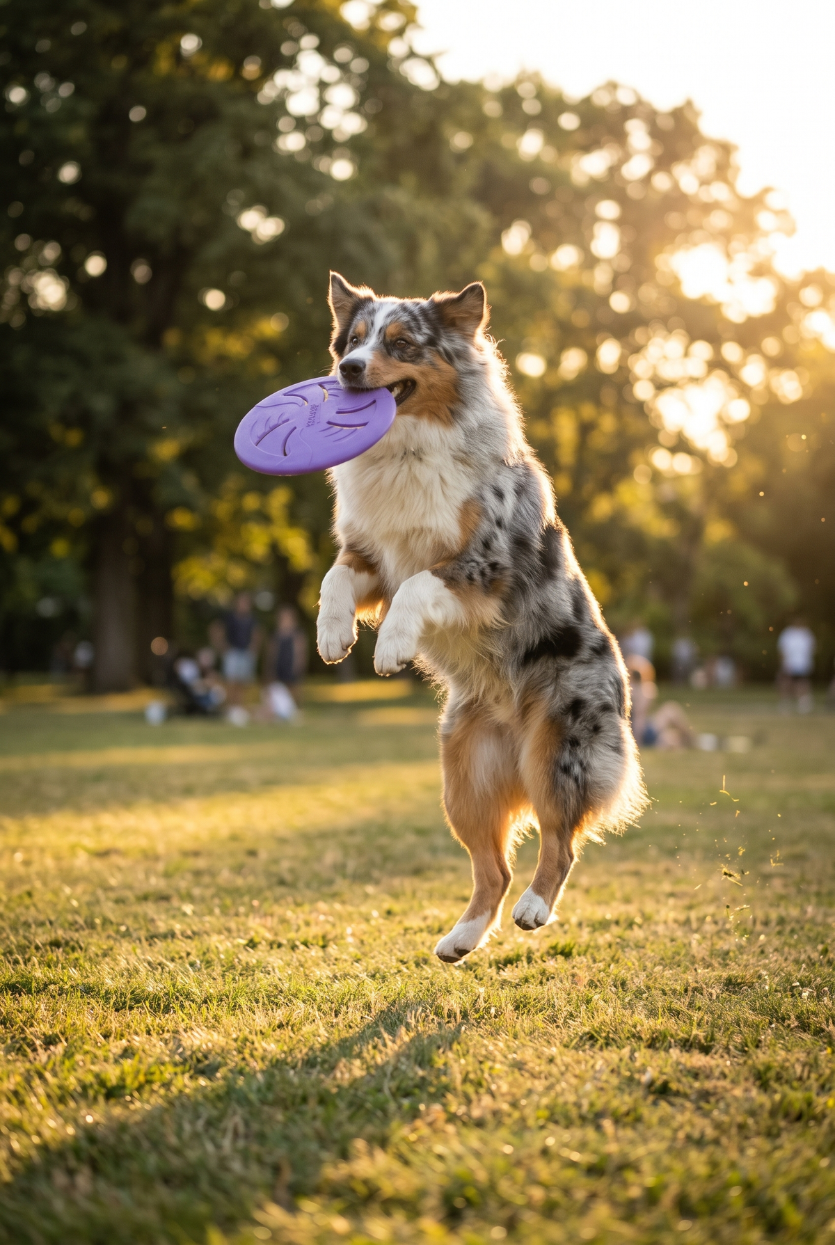 A dog catching the Glide frisbee
