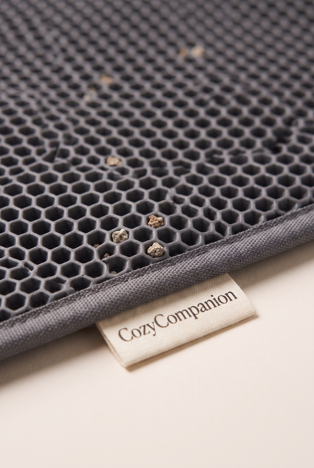 Close-up detail of the Sift litter mat