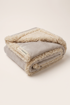 Snug sherpa pet blanket in beige