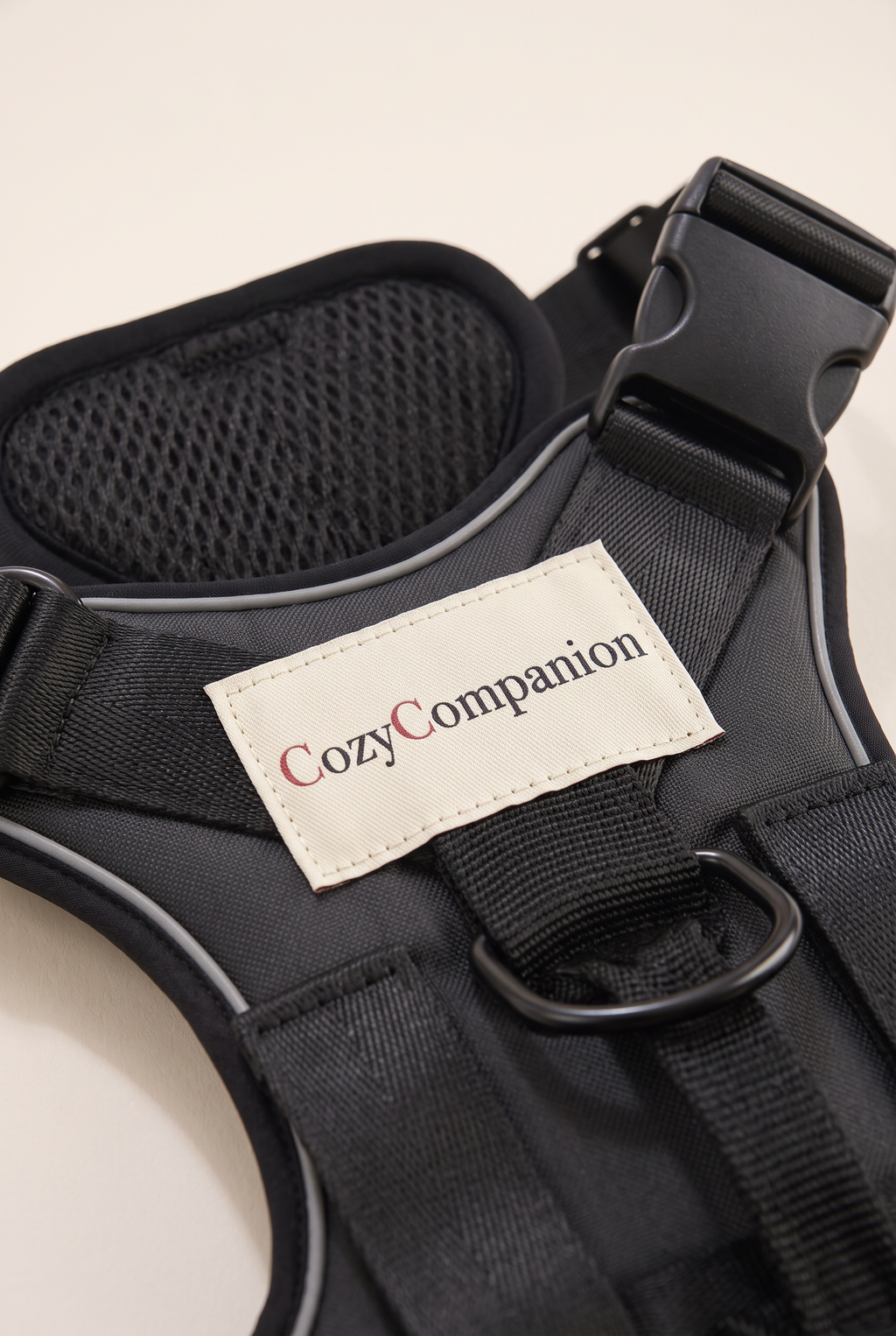 Close-up detail of the Stride harness