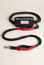 Trail hands-free dog leash with waist belt